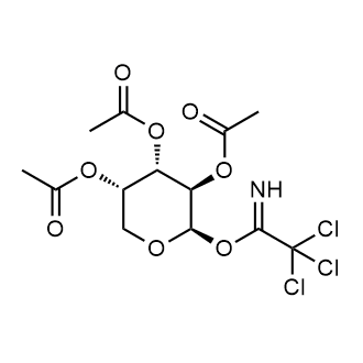 (2R,3R,4S,5S)-2-(2,2,2-trichloro-1-iminoethoxy)tetrahydro-2H-pyran-3,4,5-triyl triacetate 化学構造