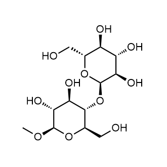 (2R,3R,4S,5S,6R)-2-(((2R,3S,4R,5R,6R)-4,5-dihydroxy-2-(hydroxymethyl)-6-methoxytetrahydro-2H-pyran-3-yl)oxy)-6-(hydroxymethyl)tetrahydro-2H-pyran-3,4,5-triol Chemical Structure