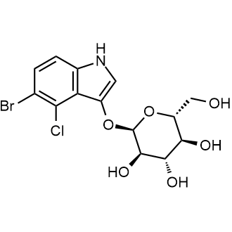 (2R,3R,4S,5S,6R)-2-((5-bromo-4-chloro-1H-indol-3-yl)oxy)-6-(hydroxymethyl)tetrahydro-2H-pyran-3,4,5-triol Chemical Structure