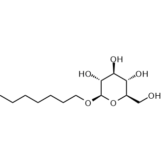 (2R,3R,4S,5S,6R)-2-(Heptyloxy)-6-(hydroxymethyl)tetrahydro-2H-pyran-3,4,5-triol Chemical Structure