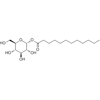 (2R,3R,4S,5S,6R)-3,4,5-Trihydroxy-6-(hydroxymethyl)tetrahydro-2H-pyran-2-yl dodecanoate التركيب الكيميائي