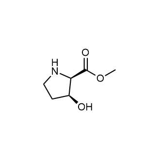 (2R,3S)-Methyl 3-hydroxypyrrolidine-2-carboxylate 化学構造