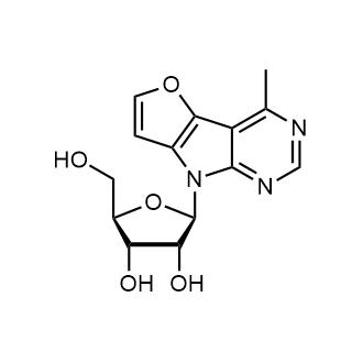 (2R,3S,4R)-2-(hydroxymethyl)-5-(4-methyl-8H-furo[2',3':4,5]pyrrolo[2,3-d]pyrimidin-8-yl)tetrahydrofuran-3,4-diol التركيب الكيميائي