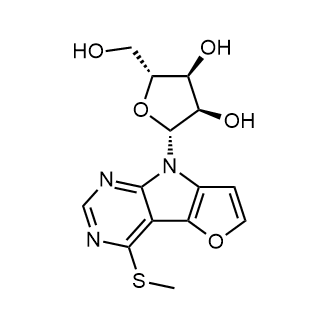 (2R,3S,4R,5R)-2-(hydroxymethyl)-5-(4-(methylthio)-8H-furo[2',3':4,5]pyrrolo[2,3-d]pyrimidin-8-yl)tetrahydrofuran-3,4-diol Chemical Structure