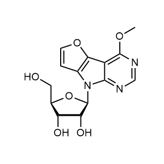 (2R,3S,4R,5R)-2-(hydroxymethyl)-5-(4-methoxy-8H-furo[2',3':4,5]pyrrolo[2,3-d]pyrimidin-8-yl)tetrahydrofuran-3,4-diol 化学構造