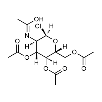 (2R,3S,4R,5R,6R)-5-Acetamido-2-(acetoxymethyl)-6-chlorotetrahydro-2H-pyran-3,4-diyl diacetate Chemical Structure