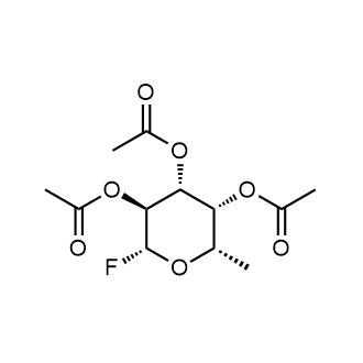 (2R,3S,4R,5R,6S)-2-fluoro-6-methyltetrahydro-2H-pyran-3,4,5-triyl triacetate Chemical Structure