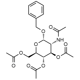 (2r,3s,4r,5r,6s)-5-Acetamido-2-(acetoxymethyl)-6-(benzyloxy)tetrahydro-2h-pyran-3,4-diyl diacetate Chemical Structure