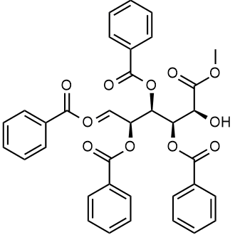 (2R,3S,4R,5S)-1-(benzoyl-lambda3-oxidanylidene)-5-hydroxy-6-methoxy-6-oxohexane-2,3,4-triyl tribenzoate Chemical Structure