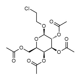 (2R,3S,4S,5R,6R)-2-(acetoxymethyl)-6-(2-chloroethoxy)tetrahydro-2H-pyran-3,4,5-triyl triacetate Chemical Structure