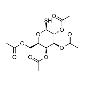 (2R,3S,4S,5R,6S)-2-(Acetoxymethyl)-6-mercaptotetrahydro-2H-pyran-3,4,5-triyl triacetate 化学構造