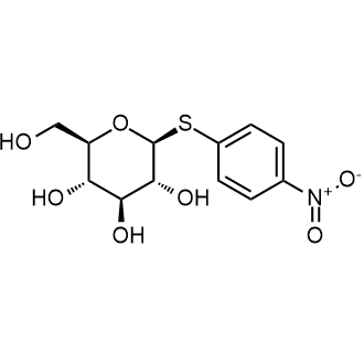 (2R,3S,4S,5R,6S)-2-(hydroxymethyl)-6-((4-nitrophenyl)thio)tetrahydro-2H-pyran-3,4,5-triol Chemical Structure