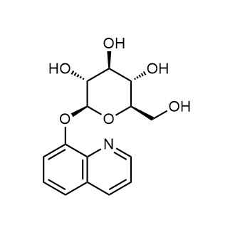 (2R,3S,4S,5R,6S)-2-(hydroxymethyl)-6-(quinolin-8-yloxy)tetrahydro-2H-pyran-3,4,5-triol Chemische Struktur