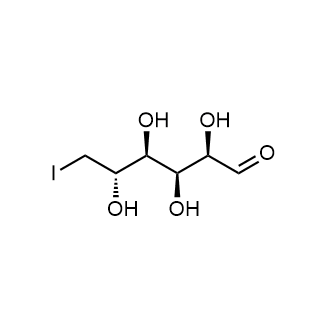 (2R,3S,4S,5S)-2,3,4,5-tetrahydroxy-6-iodohexanal Chemical Structure