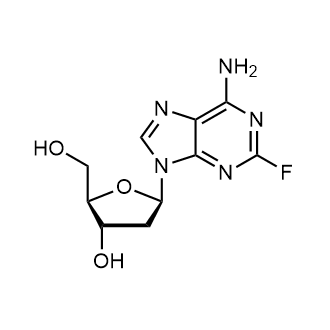 (2R,3S,5R)-5-(6-amino-2-fluoro-9H-purin-9-yl)-2-(hydroxymethyl)tetrahydrofuran-3-ol Chemical Structure