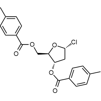 (2R,3S,5R)-5-Chloro-2-(((4-methylbenzoyl)oxy)methyl)tetrahydrofuran-3-yl 4-methylbenzoate 化学構造