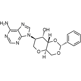 (2R,4aR,7R,8S,8aS)-7-(6-Amino-9H-purin-9-yl)-2-phenylhexahydropyrano[3,2-d][1,3]dioxin-8-ol Chemical Structure