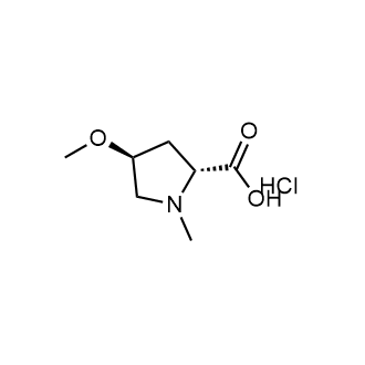 (2R,4S)-4-methoxy-1-methylpyrrolidine-2-carboxylic acid hydrochloride Chemical Structure