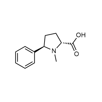 (2R,5R)-1-Methyl-5-phenylpyrrolidine-2-carboxylic acid Chemical Structure