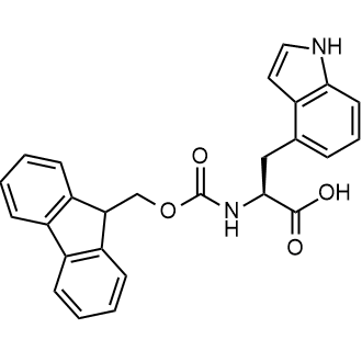 (2S)-2-({[(9H-Fluoren-9-yl)methoxy]carbonyl}amino)-3-(1H-indol-4-yl)propanoic acid التركيب الكيميائي