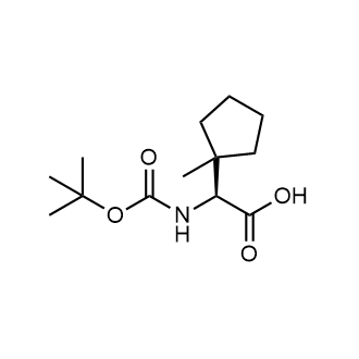 (2S)-2-{[(tert-Butoxy)carbonyl]amino}-2-(1-methylcyclopentyl)acetic acid التركيب الكيميائي