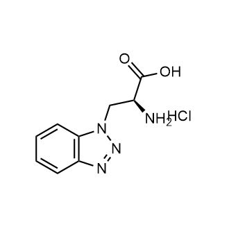 (2S)-2-Amino-3-(1H-1,2,3-benzotriazol-1-yl)propanoic acid hydrochloride 化学構造