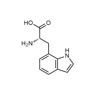 (2S)-2-Amino-3-(1H-indol-7-yl)propanoic acid 化学構造