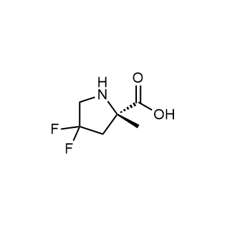 (2S)-4,4-Difluoro-2-methylpyrrolidine-2-carboxylic acid Chemical Structure