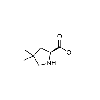 (2S)-4,4-Dimethylpyrrolidine-2-carboxylic acid Chemical Structure