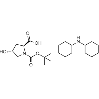 (2S)-Dicyclohexylamine trans-1-(tert-butoxycarbonyl)-4-hydroxypyrrolidine-2-carboxylate التركيب الكيميائي