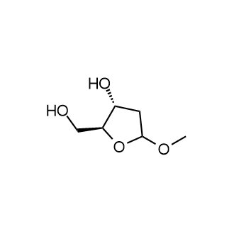 (2S,3R)-2-(hydroxymethyl)-5-methoxytetrahydrofuran-3-ol 化学構造