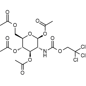 (2S,3R,4R,5S,6R)-6-(acetoxymethyl)-3-(((2,2,2-trichloroethoxy)carbonyl)amino)tetrahydro-2H-pyran-2,4,5-triyl triacetate التركيب الكيميائي