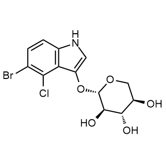 (2S,3R,4S,5R)-2-((5-bromo-4-chloro-1H-indol-3-yl)oxy)tetrahydro-2H-pyran-3,4,5-triol Chemical Structure