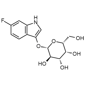 (2S,3R,4S,5R,6R)-2-((6-fluoro-1H-indol-3-yl)oxy)-6-(hydroxymethyl)tetrahydro-2H-pyran-3,4,5-triol Chemische Struktur