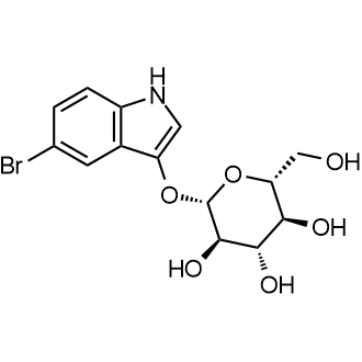 (2S,3R,4S,5S,6R)-2-((5-bromo-1H-indol-3-yl)oxy)-6-(hydroxymethyl)tetrahydro-2H-pyran-3,4,5-triol 化学構造