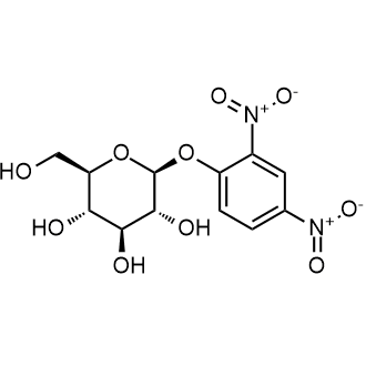 (2S,3R,4S,5S,6R)-2-(2,4-dinitrophenoxy)-6-(hydroxymethyl)tetrahydro-2H-pyran-3,4,5-triol Chemical Structure