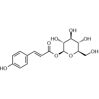 (2S,3R,4S,5S,6R)-3,4,5-trihydroxy-6-(hydroxymethyl)tetrahydro-2H-pyran-2-yl 3-(4-hydroxyphenyl)acrylate Chemical Structure