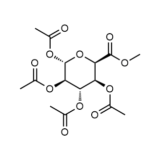 (2S,3R,4S,5S,6R)-6-(methoxycarbonyl)tetrahydro-2H-pyran-2,3,4,5-tetrayl tetraacetate Chemical Structure