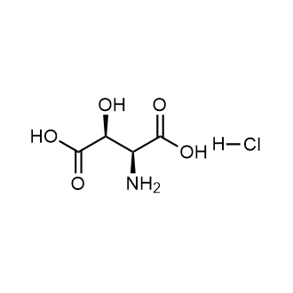 (2S,3S)-2-Amino-3-hydroxybutanedioic acid hydrochloride 化学構造