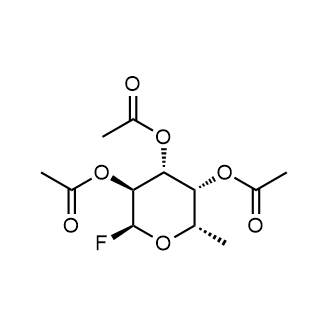 (2S,3S,4R,5R,6S)-2-fluoro-6-methyltetrahydro-2H-pyran-3,4,5-triyl triacetate Chemical Structure