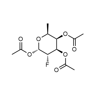 (2S,3S,4R,5R,6S)-3-fluoro-6-methyltetrahydro-2H-pyran-2,4,5-triyl triacetate Chemical Structure