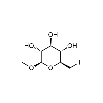 (2S,3S,4S,5R,6R)-2-(iodomethyl)-6-methoxytetrahydro-2H-pyran-3,4,5-triol Chemical Structure