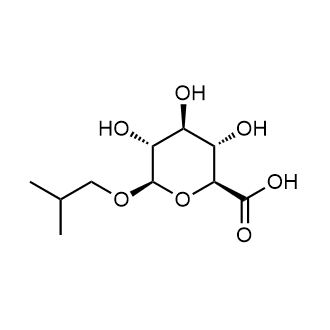 (2S,3S,4S,5R,6R)-3,4,5-trihydroxy-6-isobutoxytetrahydro-2H-pyran-2-carboxylic acid التركيب الكيميائي