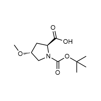 (2S,4R)-1-(tert-Butoxycarbonyl)-4-methoxypyrrolidine-2-carboxylic acid Chemical Structure