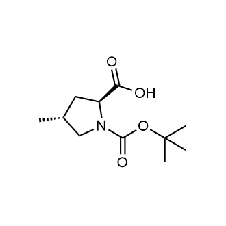 (2S,4R)-1-(tert-Butoxycarbonyl)-4-methylpyrrolidine-2-carboxylic acid التركيب الكيميائي