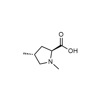 (2S,4R)-1,4-Dimethylpyrrolidine-2-carboxylic acid Chemical Structure