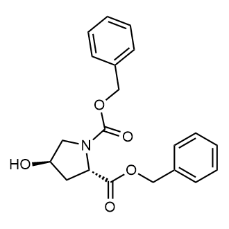 (2S,4R)-Dibenzyl 4-hydroxypyrrolidine-1,2-dicarboxylate Chemical Structure