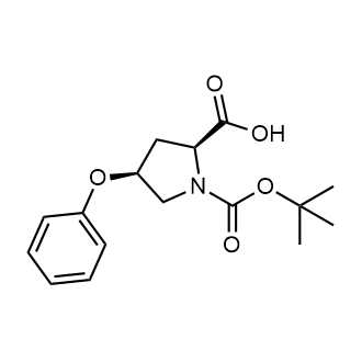 (2S,4S)-1-(Tert-Butoxycarbonyl)-4-phenoxypyrrolidine-2-carboxylic acid Chemical Structure