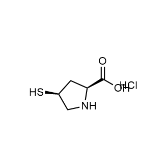 (2S,4S)-4-Sulfanylpyrrolidine-2-carboxylic acid hydrochloride Chemical Structure