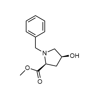 (2S,4S)-methyl 1-benzyl-4-hydroxypyrrolidine-2-carboxylate Chemische Struktur